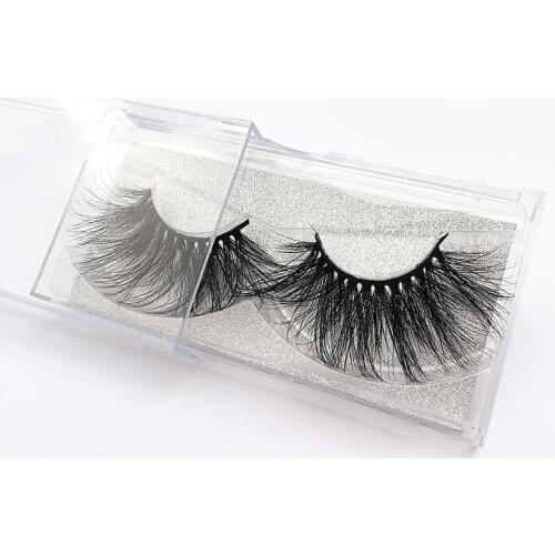 25mm-30mm 5D Lashes Real Mink Fake Eyelashes Super Long Professional Make Up Thick Long Mink Lashes High Volume Lash Extension