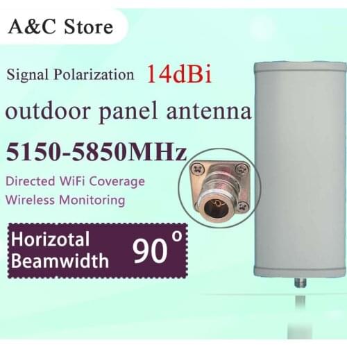 5.8g wifi antenna 14dBi 90degree single polarization panel antenna high gain for AP sector wireless network signal coverage