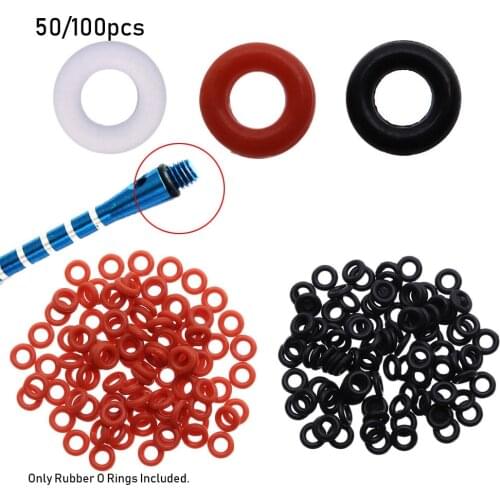 50/100 Pcs/Set Rubber O Ring Gasket Grip Hunting Washer Grommets Stems/Flights Darts Arrow Tips Broadhead Replace Accessories