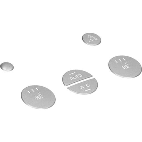 6pcs Center Console Knob Cover Trim Replacement for Land Rover Range Rover Evoque 2012-2018 Car Interior Styling