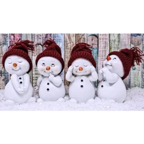 5D DIY Full Round/Square Diamond Painting Snowman 3D Embroidery Cross Stitch Rhinestone Mosaic Home Decor Gift Y1282