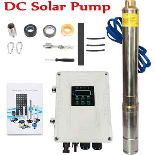 Free MPPT Pump Controller !! 300W 24V or 48V Brushless high-speed DC Solar Water Well Pump 400W 550W 600W for home & agriculture