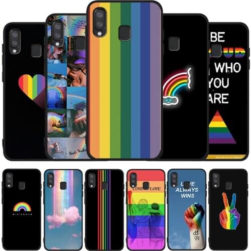 Gay Lesbian LGBT Rainbow Pride black Phone Case For Samsung A10 M10 A20 A30 A40 A50 A30S M20 M30 M30S M40 A01 A21 A31 A51 A20E