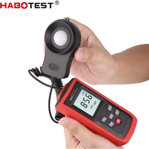 Digital Luxometer Professional Light Meter High Accuracy Luxmeter Handheld Lux Meter LCD Illuminator Photometer HABOTEST TA8131