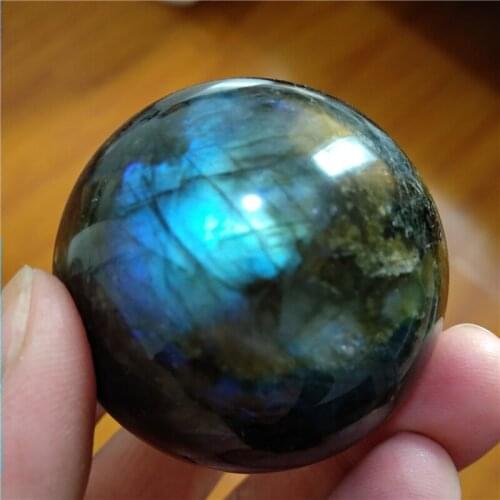 DHX SW natural labradorite crystal stone sphere mineral specimen moonstone ball reiki healing remove negative energy