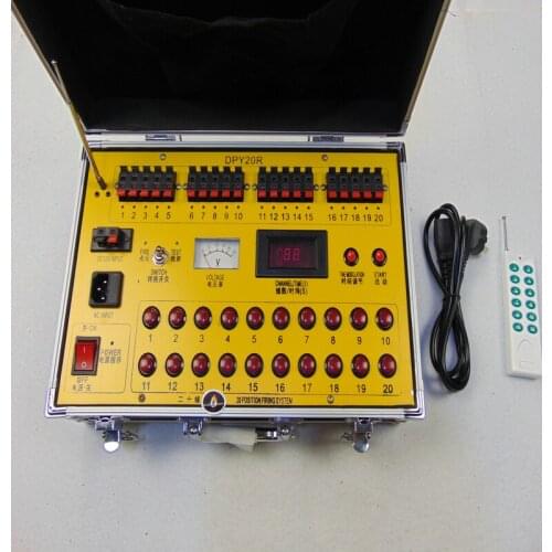 DPY20R LED 20 Cues 500M Transmitter 110V 220V Fireworks Remote Stage DJ 2020 Hot Sale CE Electric Wire -Wireless Switch