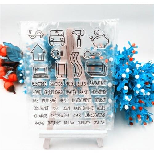 Hot sale Mobile phone Transparent Clear Stamps / Silicone Seals Roller Stamp for DIY scrapbooking photo album/Card Making