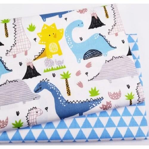 Cotton printed fabric childrens cartoon fabric hand patching 2 pieces of cloth group wholesale