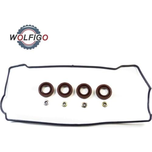 WOLFIGO Engine Valve Cover Gasket Kit Motor Seal VS50440R for Toyota Celica Corolla Geo Prizm 1.6L 1.8L 1993 1994 1995 1996 1997