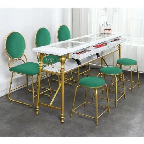 Manicure table and chair set net red manicure table iron single double manicure shop manicure table