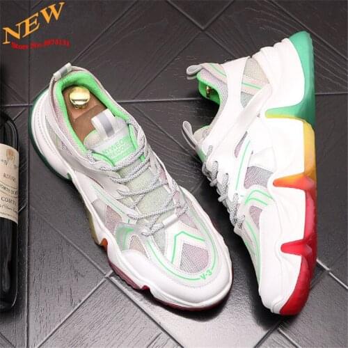 Korean Fashion Mens Casual Shoes Punk Sneakers Hip Hop Flats Height Increasing shoes Zapatillas Hombre