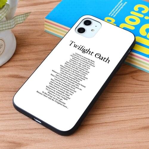 For iPhone Twilight Oath Soft TPU border Apple iPhone Case