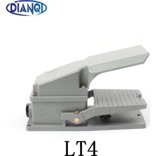 DIANQI LT4 Foot Switch Pedal Switch 5A AC 380V 15A AC 250V Material Aluminum LT4