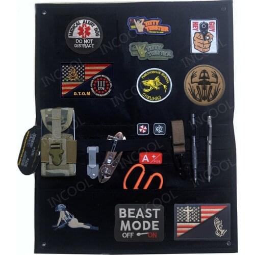 Update Patches Display Board Badges Holder Tactical Combat Tactical Patch Holder Hook & Loop Panel(NOT Include Patches)