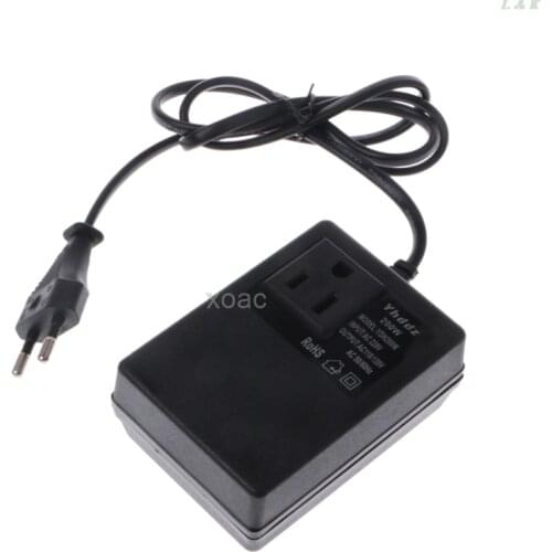 200W AC 220V to 110V Step Down Transformer Convert Travel Power EU Plug Adapter M13 dropship