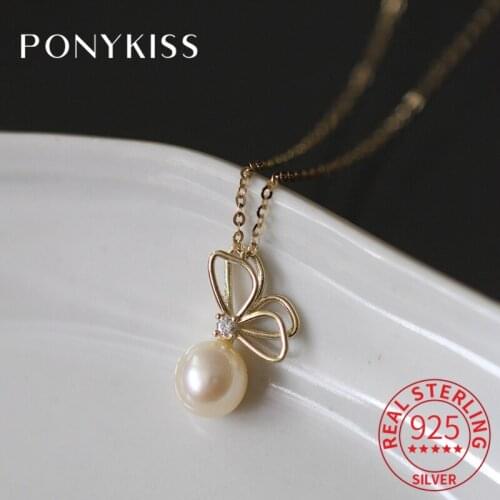 PONYKISS Pearl Necklaces For Women