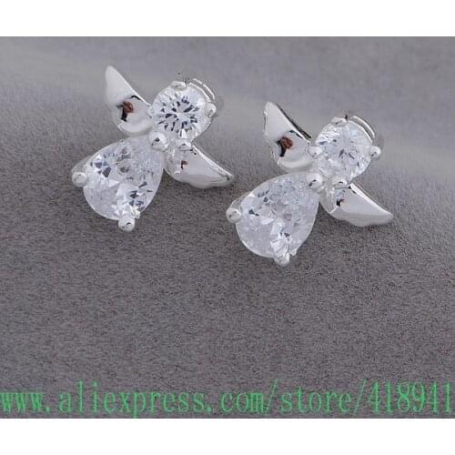 Silver Plated earrings , Silver Plated fashion jewelry , angel /euoanlva bvqakmxa AE653