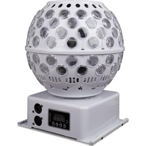 LED DJ Party Laser Christmas Lights Rotating Crystal Ball Sound Activated Dance Floor Disco Strobe Magic Light For Wedding KTV