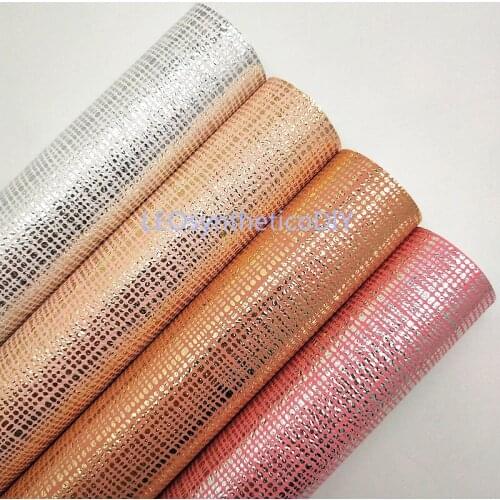1PC 21X29CM Metallic Faux Leather Fabric, Synthetic Leather Fabric Sheets, PU Leather For Making Bows LEOsyntheticoDIY T320