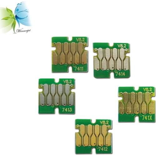 WINNERJET 5sets/lot Cartridge Single Chip For Epson F6000 F7000 F6070 F7070 Printer Ink Cartridge