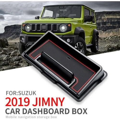 Car Dashboard Storage Box for Suzuki Jimny 2019 Multi-function Non-slip Phone Stand Bracket Console Tidying Organizer
