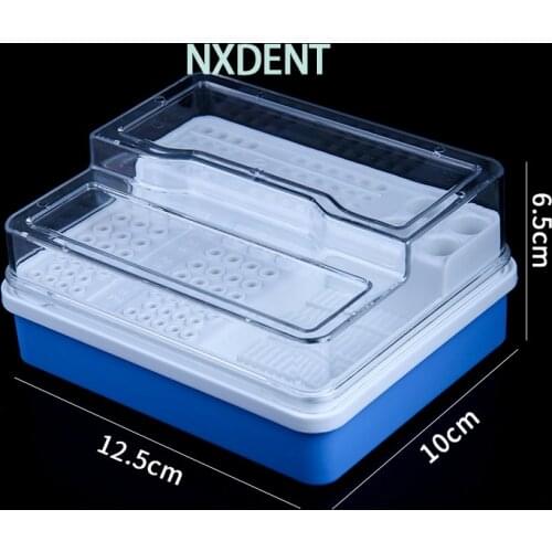 1pcs Plastic Dental 91H Endo Storage & Disinfection Box Case for Endo Burs Files Instrument For RA FG Oral Hygiene Teeth Tools