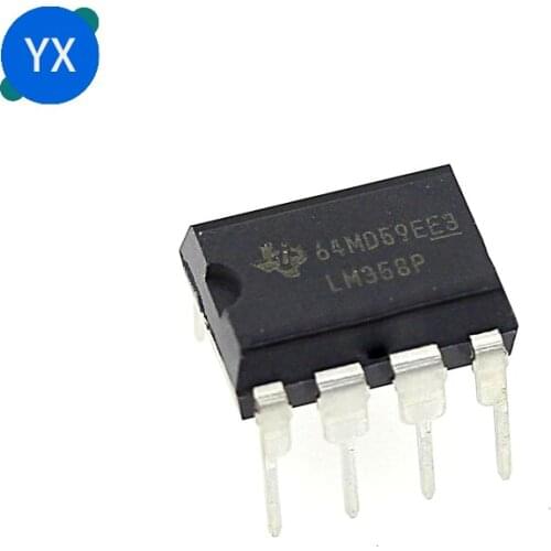 50pcs New Authentic IC Lm358p Lm358 DIP8 Low Power Dual Operational Amplifier IC Chip
