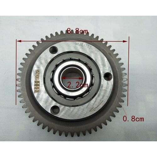 A29 60 Tooth Over Running Starter Drive Clutch For CG250 200cc 250cc ATV Dirt Pit Bike Quad Replacement Parts Three-Wheeled