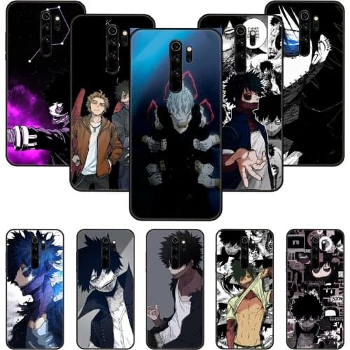 Phone Case For Xiaomi Redmi Note 8 8T 7 7A 9 9S 8A 4 5 Pro Black Cover Hoesjes Silicone Etui Soft Dabi My Hero Academia Anime