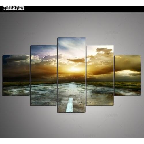HD print olieverf Film modulaire foto Scenery poster kind room decor woondecoratie 5 stks canvas art z486