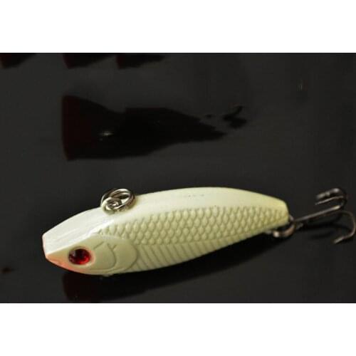 6G/5CM Artificial VIB Luminous High Quality Fishing Lure Hard Bait 3D Eyes Anti-Corrosion Freshwater Plastic Fishing Bait