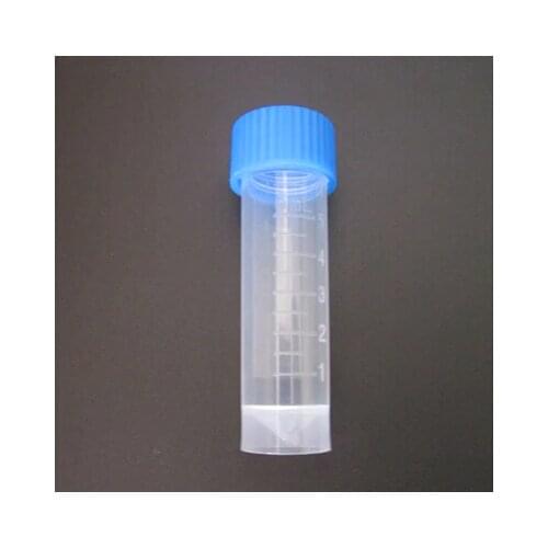 5 ml laboratory tube freezing Pipe with screw cryopreserved and calibration frosted,Pack of 100 pcs