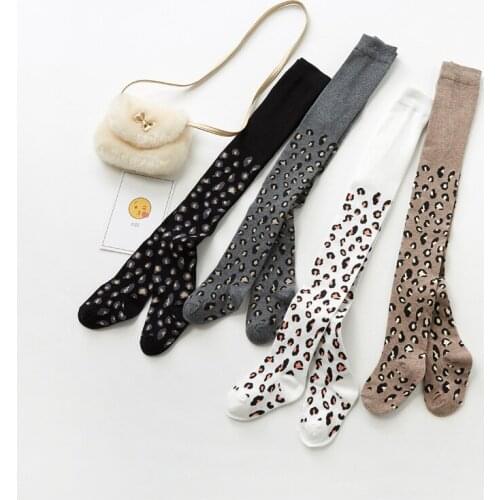 2-9Yrs Children Girls Leopard Soft Pants Leggings Children Cute Stretchy Autumn Toddler Trousers Bottoms