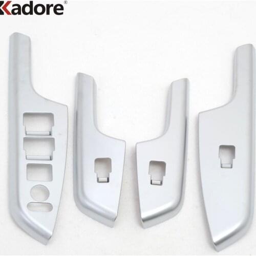 For Honda CRV CR-V 2012 2013 2014 2015 ABS Matte Window Lift Switch Panel Cover Trim Stickers Car Interior Accessories 4pcs LHD
