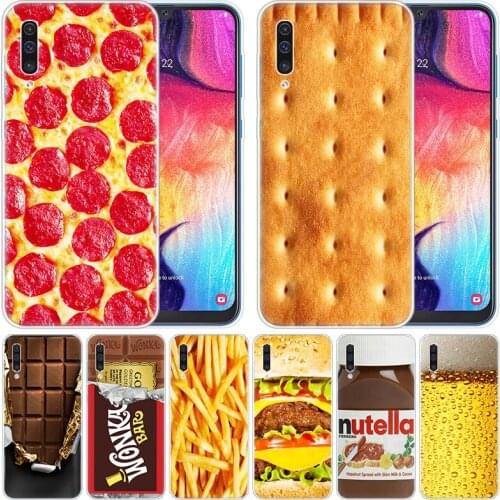 Soft Case Food Dessert Chocolate beer cheese for Samsung Galaxy A50 A70 A80 A40 A30 A20 A10 A20E A2 CORE A9 A8 A7 A6 Plus 2018