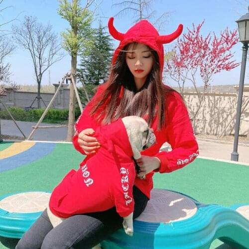 Dog Halloween Clothes For Small Medium Dogs Cute Pet Owner Parent-Child Dog Hoodies French Bulldog Coat New Yorkie Pug Costumes