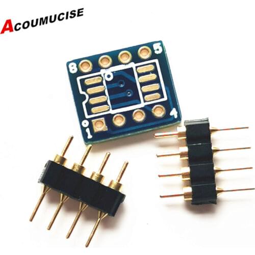 10 piece PCB for 2 Patch single op amp to 1 Plug-in Double op amp with 8 pin