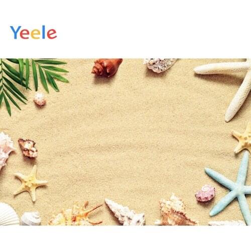 Summer Tropical Sea Ocean Seaside Beach Shell Sand Baby Birthday Photography Backdrops Photographic Background For Photo Studio