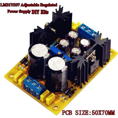 AC-DC LM317 LM337 Adjustable Regulated Power Supply DIY Kits Voltage Regulator