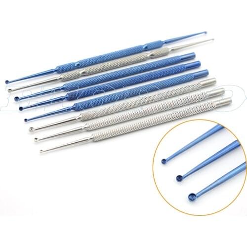 S/M/L Size Stainless Steel Microscopic Ophthalmic Instruments Tarsal Gland Cysts Tweezers meyerhoefer chalazion curette