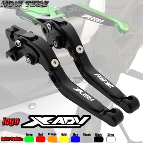 For Honda XADV 750 2017 2018 with Logo X-ADV CNC Motorcycle Folding Extendable/ 170mm Clutch Brake Levers