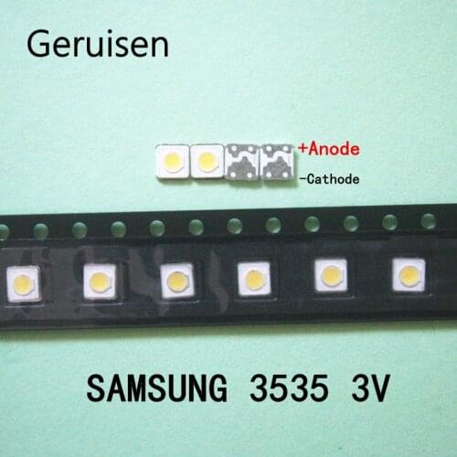 100pcs SAMSUNG LED Backlight High Power LED 1W 3537 3535 100LM Cool white SPBWH1332S1BVC1BIB LCD Backlight for TV TV Application