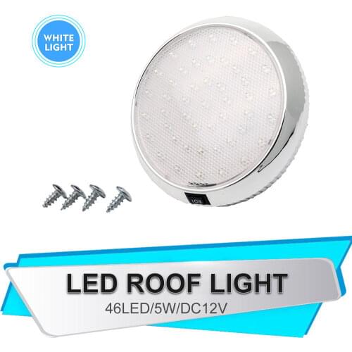 2x46 LED Ceiling Cabin Lights Roof Caravan Campervan Van Trailer Interior Lamp