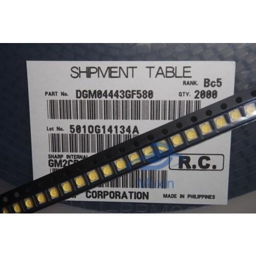 For SHARP LED TV Application LED Backlight LCD Backlight for TV High Power LED 0.8W 6V 2828 Light Beads Cool white