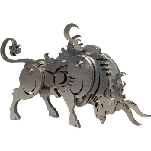 Steel Warcraft stainless steel three-dimensional 3D model, hand-made toy decompression iron box