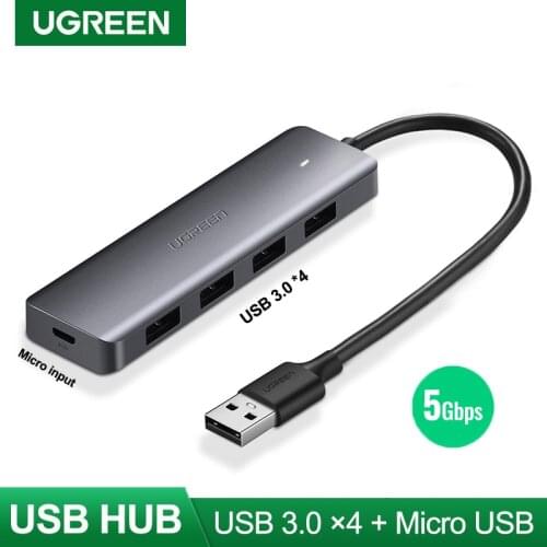 Ugreen USB 3.0 HUB Multi USB Splitter 3 USB3.0 2.0 Port with Micro Charge for MacBook Surface Pro Computer Accessories USB HUB