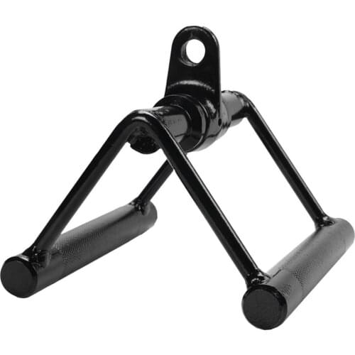 V Shaped Press Down Bar Multi Gym Weight Lifting Workout V-Bar 360 Rotating Rowing Machine Bar Pully Cable Machine Attachment