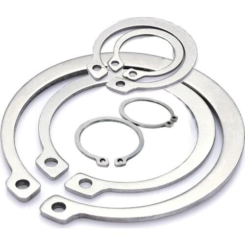 Stainless Steel External Circlips Retaining M3-M75 clips snap clip 3mm to 75mm