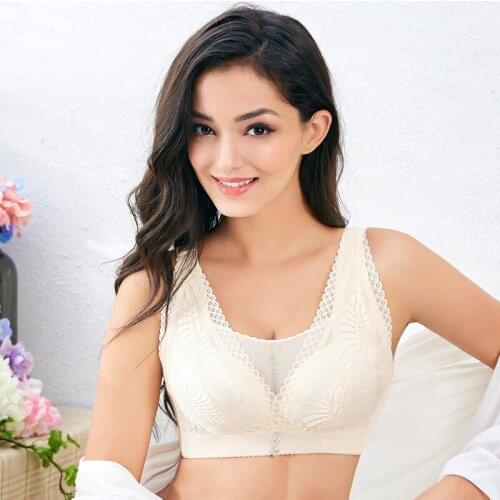 Plus Size 34B-40B C Push Up Bra Sexy Embroidery Lace Bras Intimate Brassiere Underwire Bralette For Women Underwear Lingerie