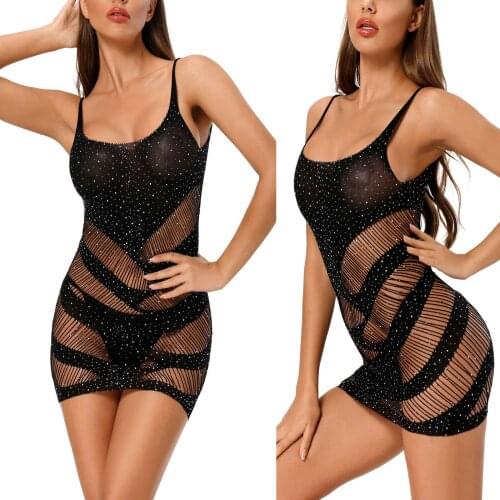 Ladies Sexy Temptation Sexy Lingerie Hot Diamond Sling Hollow Tight Fashion Sexy Lace Bodysuit lingerie bodysuit Sexy Underwear